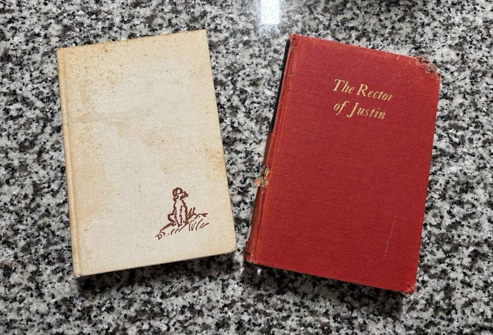 Vintage Hardcover Book Lot Steinbeck Travels with Charley Rector of Justin 1960s